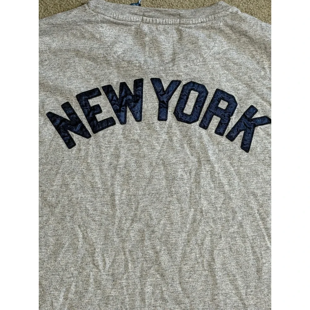 Polo Ralph Lauren New York Yankees MLB Cooperstown T-Shirt Gray Mens Large L